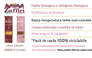Nuova sfida per il Pastificio Zaffiri, pasta biologica e integrale biologica 9 Nuova sfida per il Pastificio Zaffiri, pasta biologica e integrale biologica