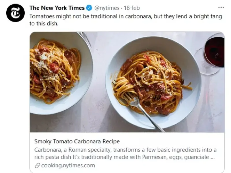carbonara al pomodoro carbonara al pomodoro