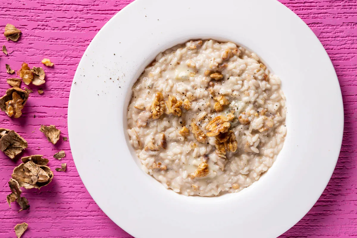 Risotto d'autunno: 12 ricette, dai grandi classici alle versioni più originali 2 Risotto gorgonzola e noci